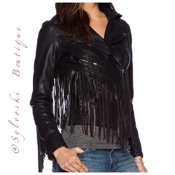 🔥 BlankNYC Fringe Moto Jacket in Let it Ride NWT - Picture 2 of 9
